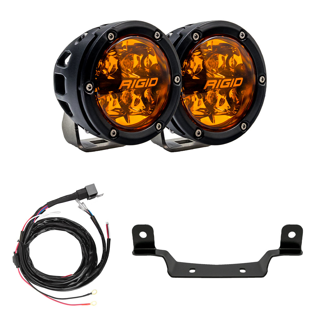 Rigid Industries Razor 360-Series Amber PRO Grille Light Kit - 41651