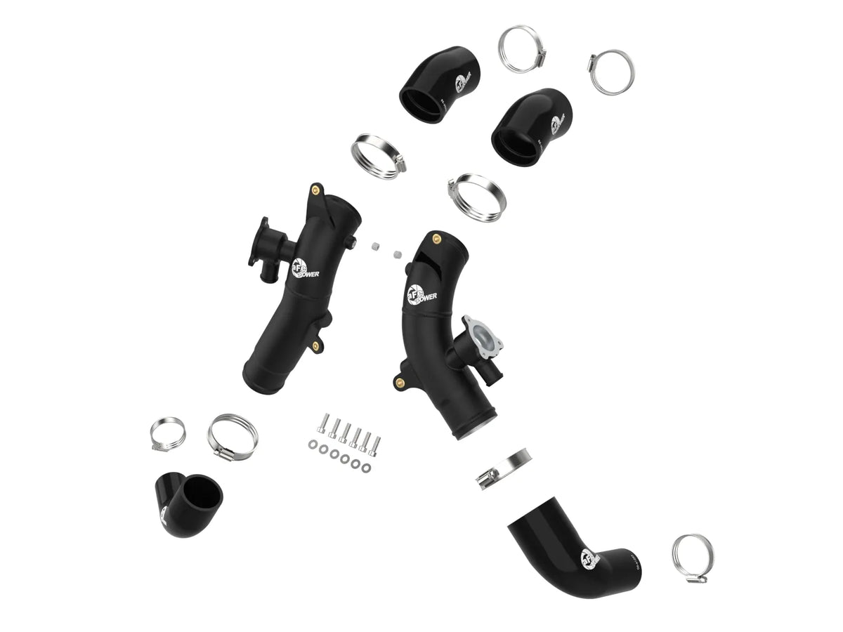 aFe Power aFe Power Toyota Tundra 22-26 V6-3.4L tt BladeRunner 2-12 IN Aluminum Hot Charge Pipe Black 46-20568-B | 46-20568-B