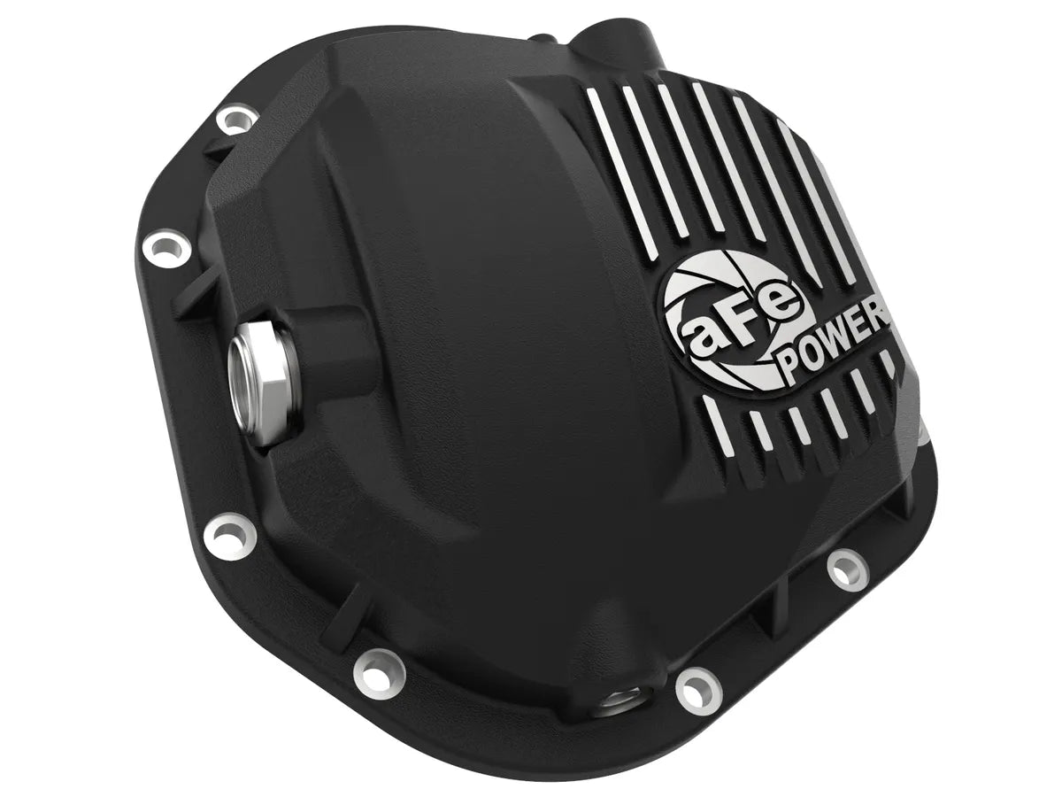 aFe Power aFe Power Ford F-250F-350 99-23 Dana 50 Dana 60 Dana 61 Axles Pro Series Dana 60 Front Differential Cover Black w Machined Fins 46-71100B | 46-71100B