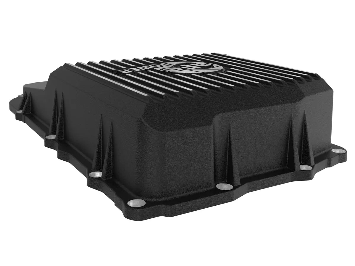 aFe Power aFe Power Ford TrucksSUVs 17-25 10R6010R80 Pro Series Transmission Pan Black w Machined Fins 46-71330B | 46-71330B