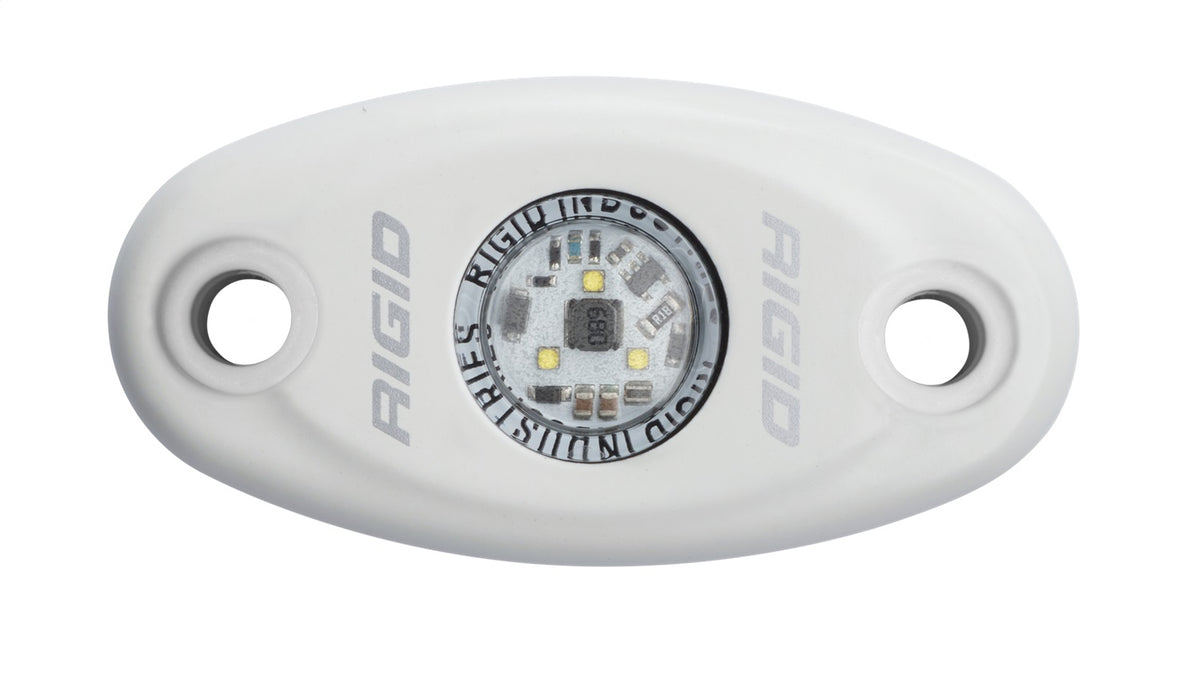 Rigid Industries A-Series LED Light, Low Power, Natural White, White Housing, Single - 480143