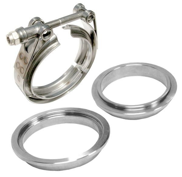 Pacific Engineering PPE Power 4 V-Band 3 piece Set (1C 1M 1F) - Standard Clamp Aluminum Flanges 517440003 | 517440003