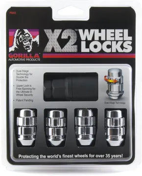 Gorilla (Wheel Pros) Gorilla X2 LOCK ACORN 12-1.50 CHR CLAM | 71631X