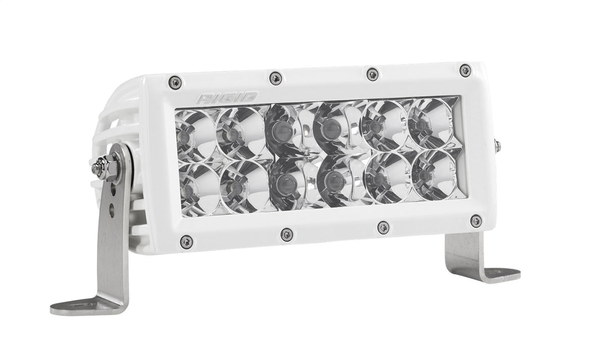 Rigid Industries E-Series PRO LED Light, Spot/Flood Combo, 6 Inch, White Housing - 806313