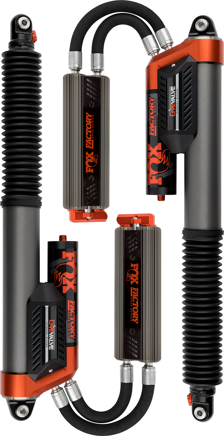 Fox Racing Shox FOX Kit: 19-ON Ford Raptor Rear Live Valve Internal Bypass 3.0 Series P B External Cooler 12.3 Inch 0-1 Inch Lift 883-09-153 | 883-09-153