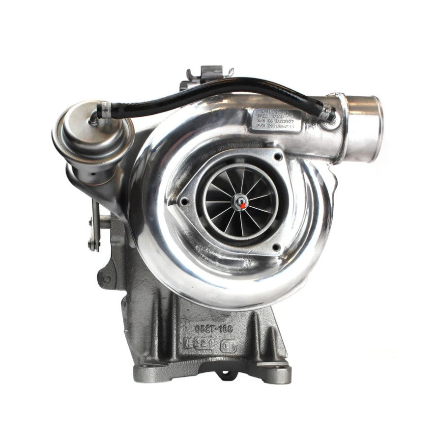 Industrial Injection INDUSTRIAL INJECTION RHG6 LB7 01-04 DURAMAX - XR SERIES 63.5MM UPGRADE TURBO IISCHEVY667-XR1 - W POLISHED COMP HSG CORE CHARGE OF 300 APPLIES 8973077111-XR1P | 8973077111-XR1P