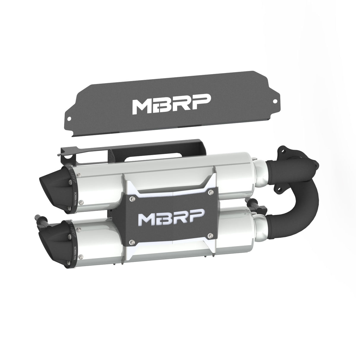 MBRP MBRP 2022 2024 Polaris RZR Turbo R Stacked Dual Slip-on Performance Series AT-9524PT | AT-9524PT