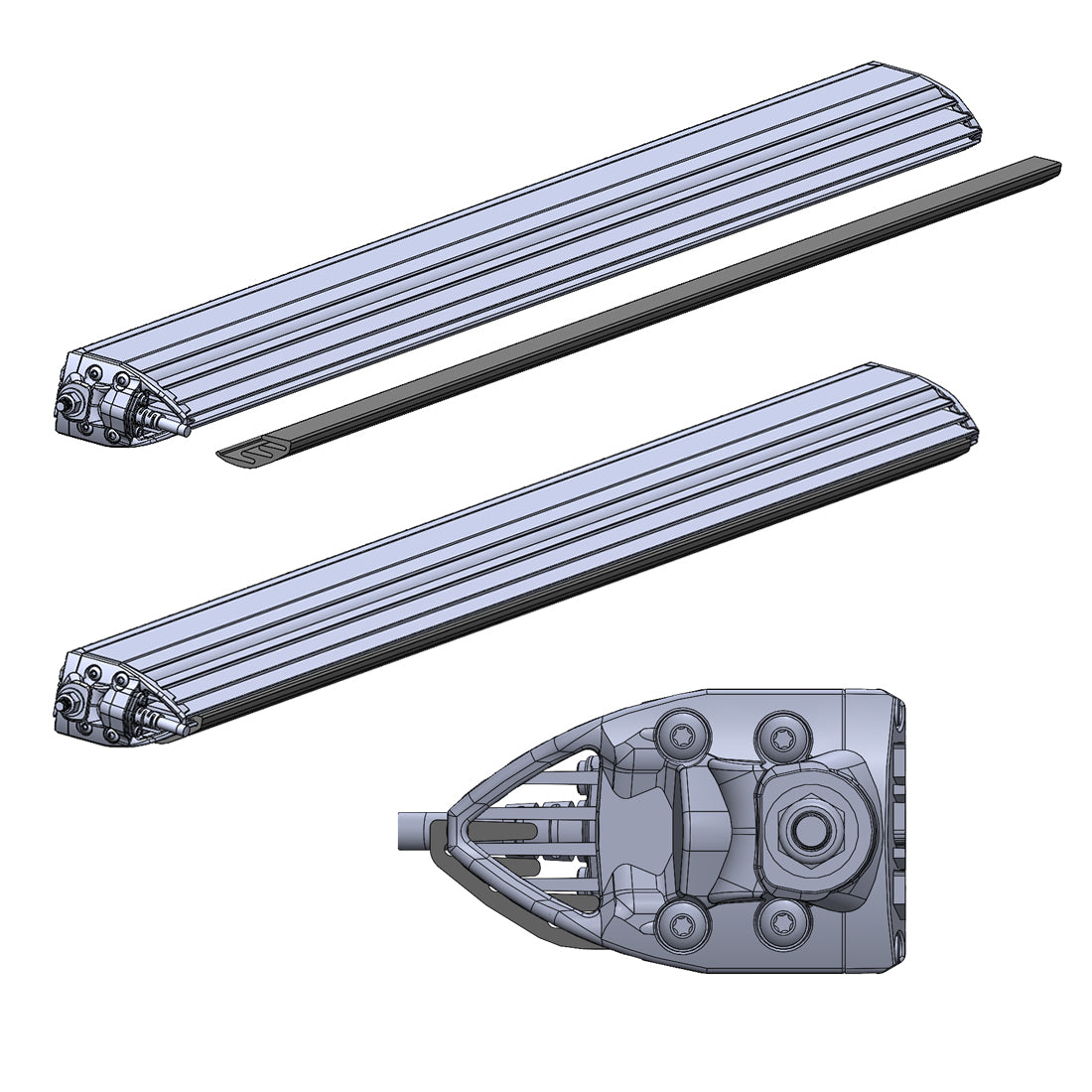 Rigid Industries RIGID 2021 BRONCO ROOF RACK LIGHT KIT WITH A SR SPOT FLOOD COMBO BAR INCLUDED 46726 | 46726