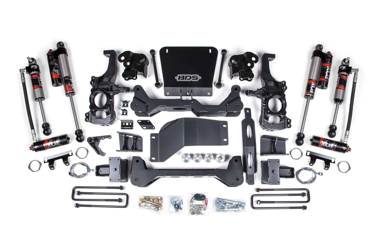 BDS Suspension 2020-2021 Chevy/GMC 2500HD/3500HD 4wd 5 Suspension Lift System 4.5 Rear Lift Block w/o overload -Fox 2.5 PES DSC | 1822FPE
