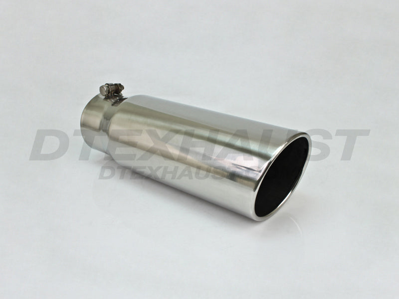 Different Trends Different Trends Bolt-On 5.00 x15.00 Rolled Slant Diesel Tips; i.d. 4.00 BQ9-405015RSL | BQ9-405015RSL
