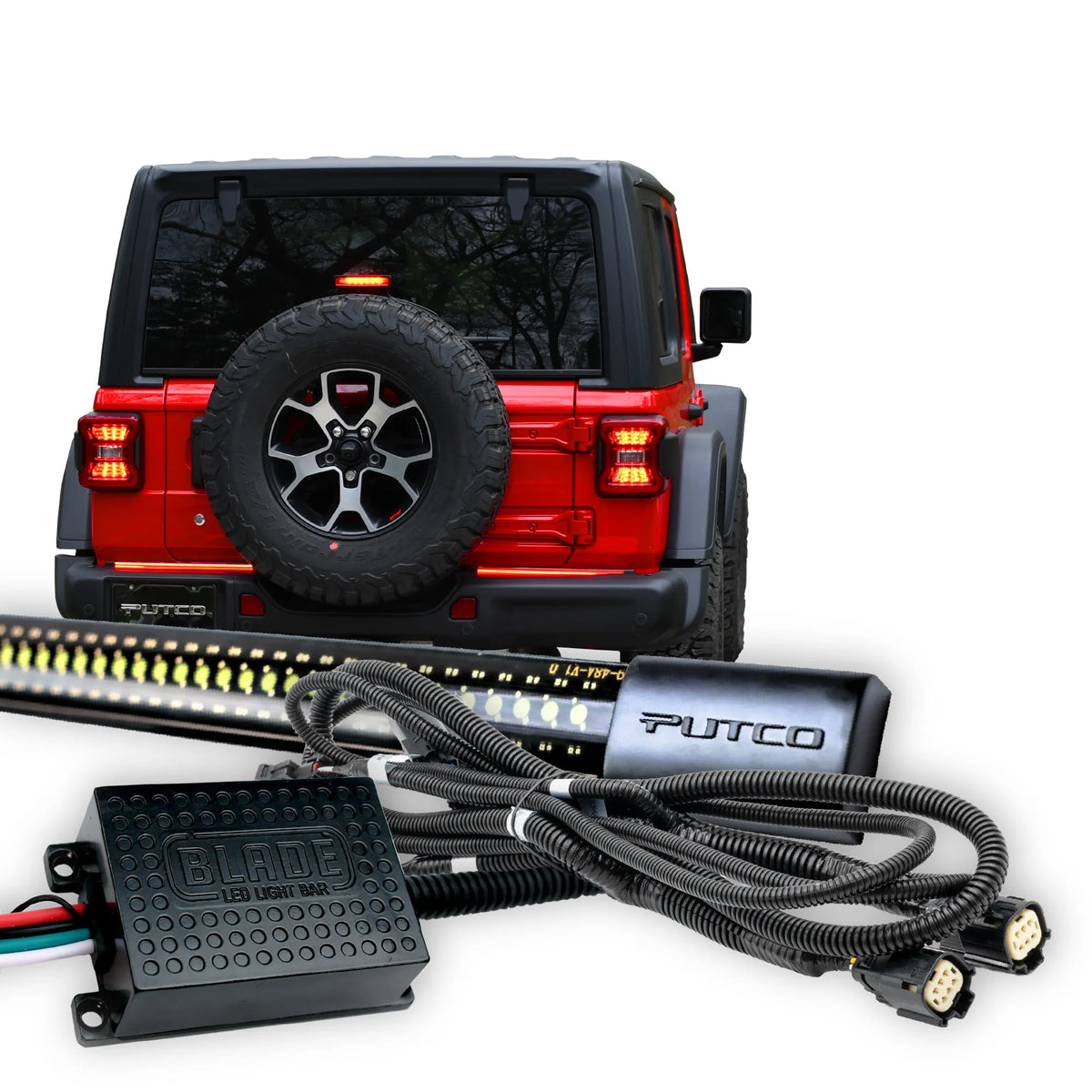 Putco Various 18 Direct Fit Red Blade Kit for RAM 2019-2022 JEEP JK 2009-2017 2018-2022 | 9201018-04