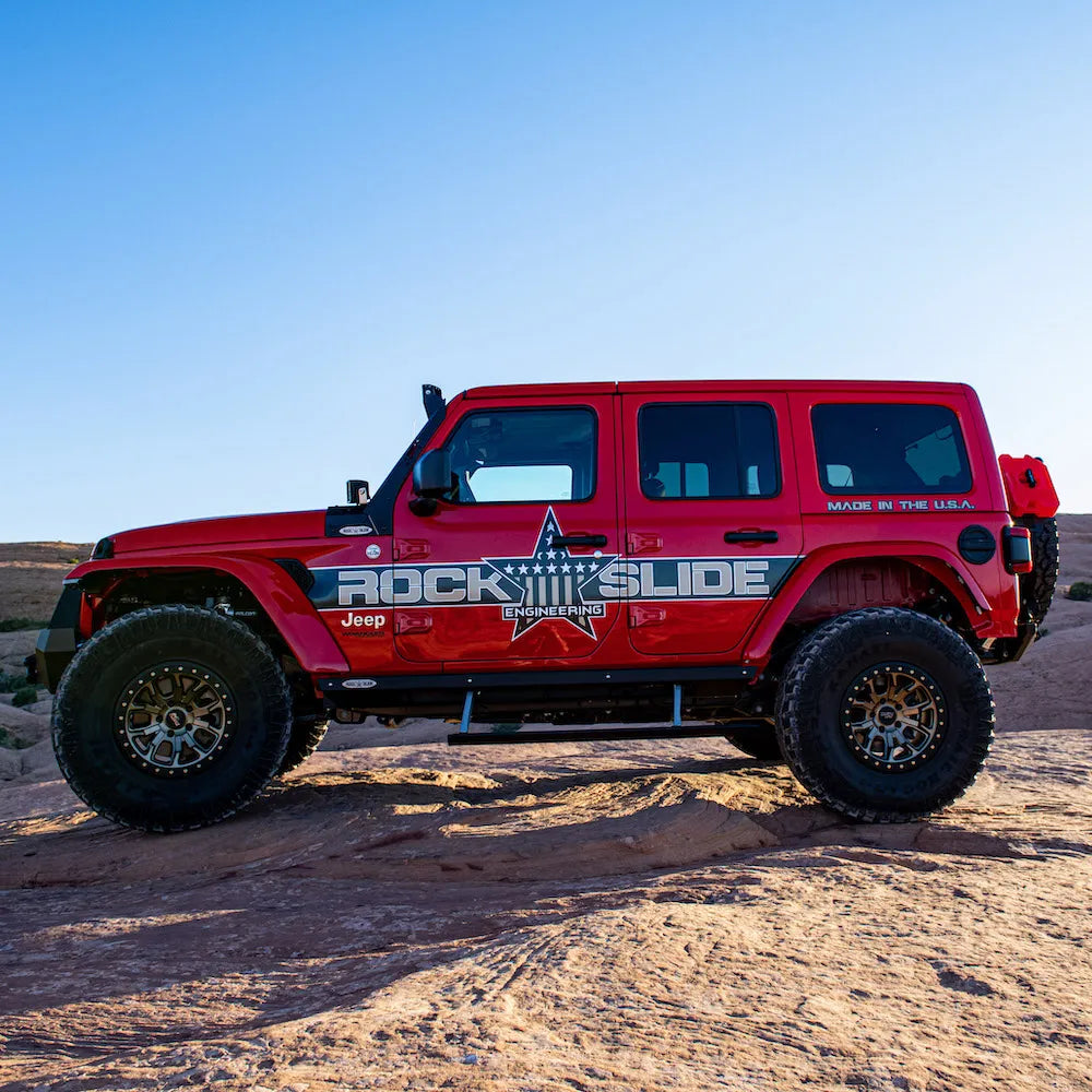 Rock Slide Engineering Rock Slider JL 4D STEP SLIDERS 3RD GEN DRIVER SIDE SUB PART 2026 JEEP JL 4 DOOR BD-SS-302-JL4D | BD-SS-302-JL4D