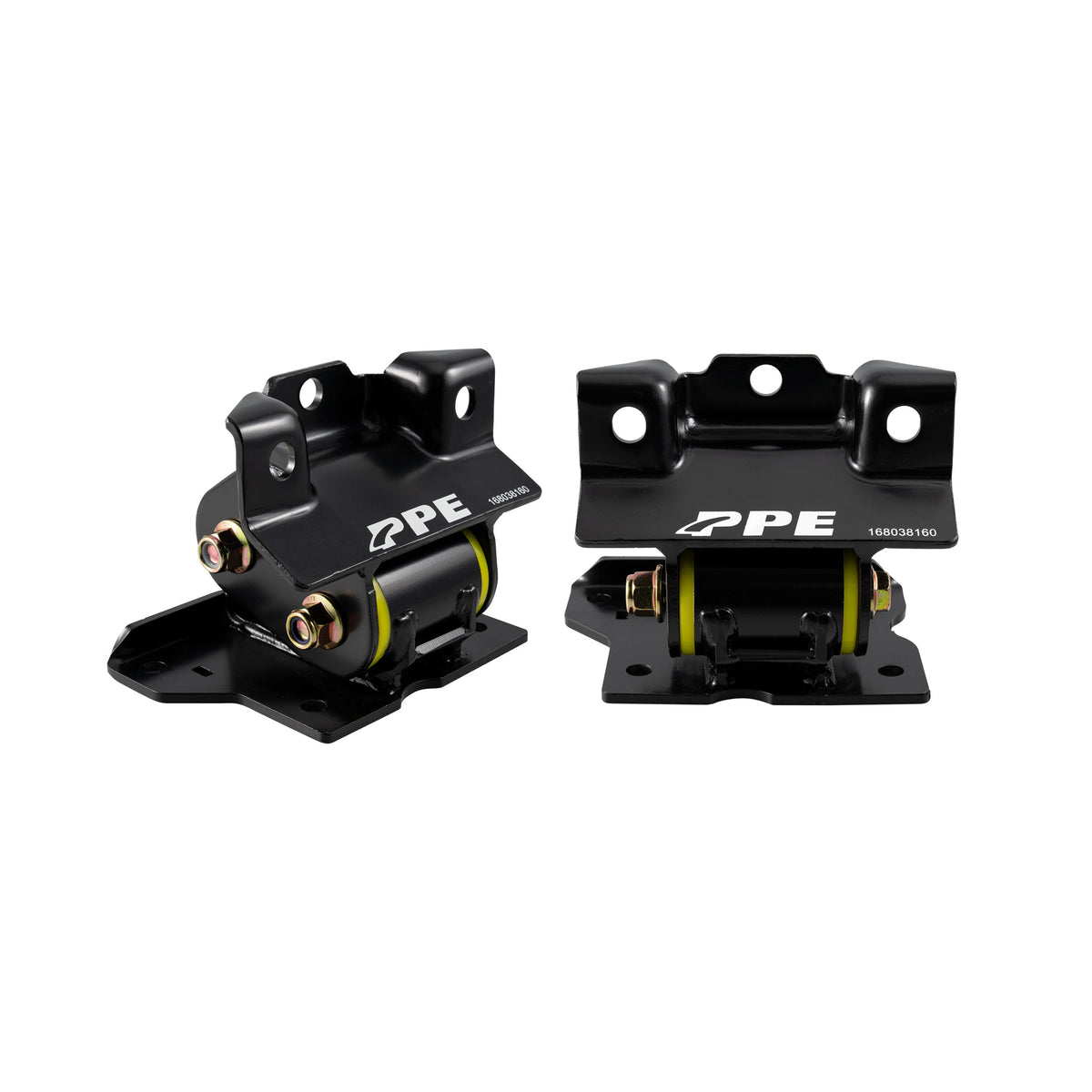 Pacific Engineering PPE Engine Mount Kit (Pair) - GM 8.1L Gas 2001-2007 - 60 Hardness Yellow 168038160 | 168038160
