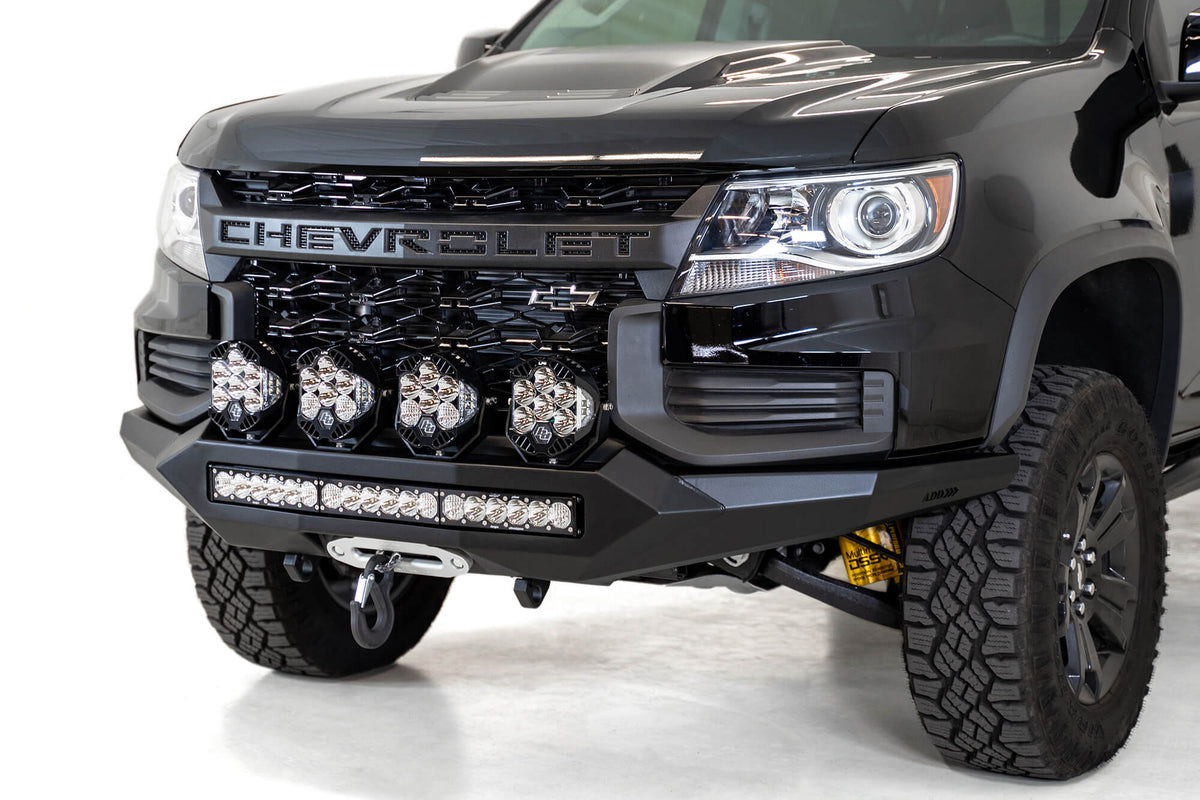 Addictive Desert Design Addictive Desert Designs 2021-2022 Chevrolet Colorado ZR2 Stealth Fighter Front Bumper F451202190103 | F451202190103