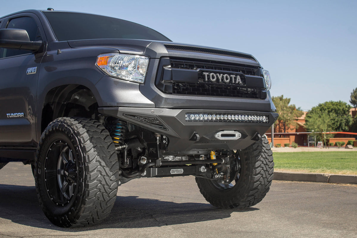 Addictive Desert Design Addictive Desert Designs 2014-2021 Toyota Tundra Stealth Fighter Front Bumper F741422860103 | F741422860103