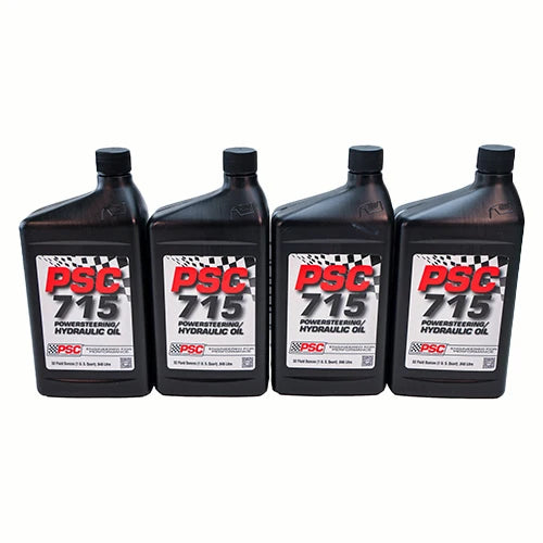 PSC Steering Performance Steering PSC 715 Power Steering Fluid – 4 Quart Pack FL-SWE715-4PAK | FL-SWE715-4PAK