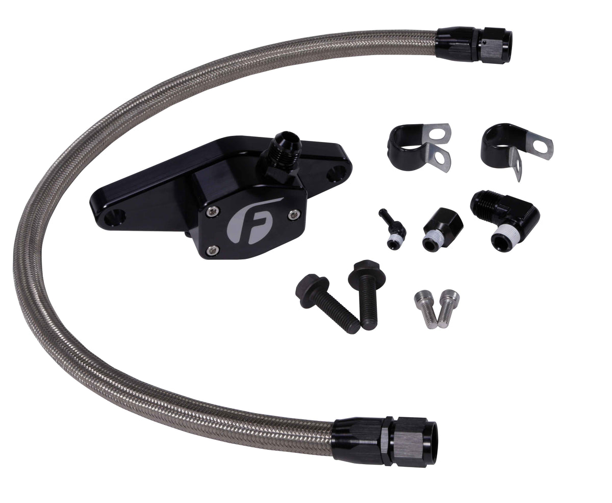 Fleece Performance Fleece Performance 12V Coolant Bypass Kit 1994-1998 with Stainless Steel Braided Line FPE-CLNTBYPS-CUMMINS-12V-SS | FPE-CLNTBYPS-CUMMINS-12V-SS