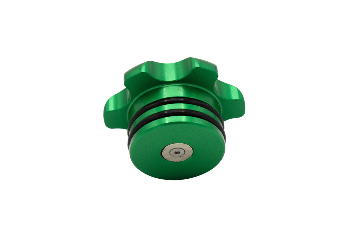 Fleece Performance Fleece Performance Green Anodized Billet Fuel Cap for 2013-2018 Cummins FPE-FC-1316-GRN | FPE-FC-1316-GRN