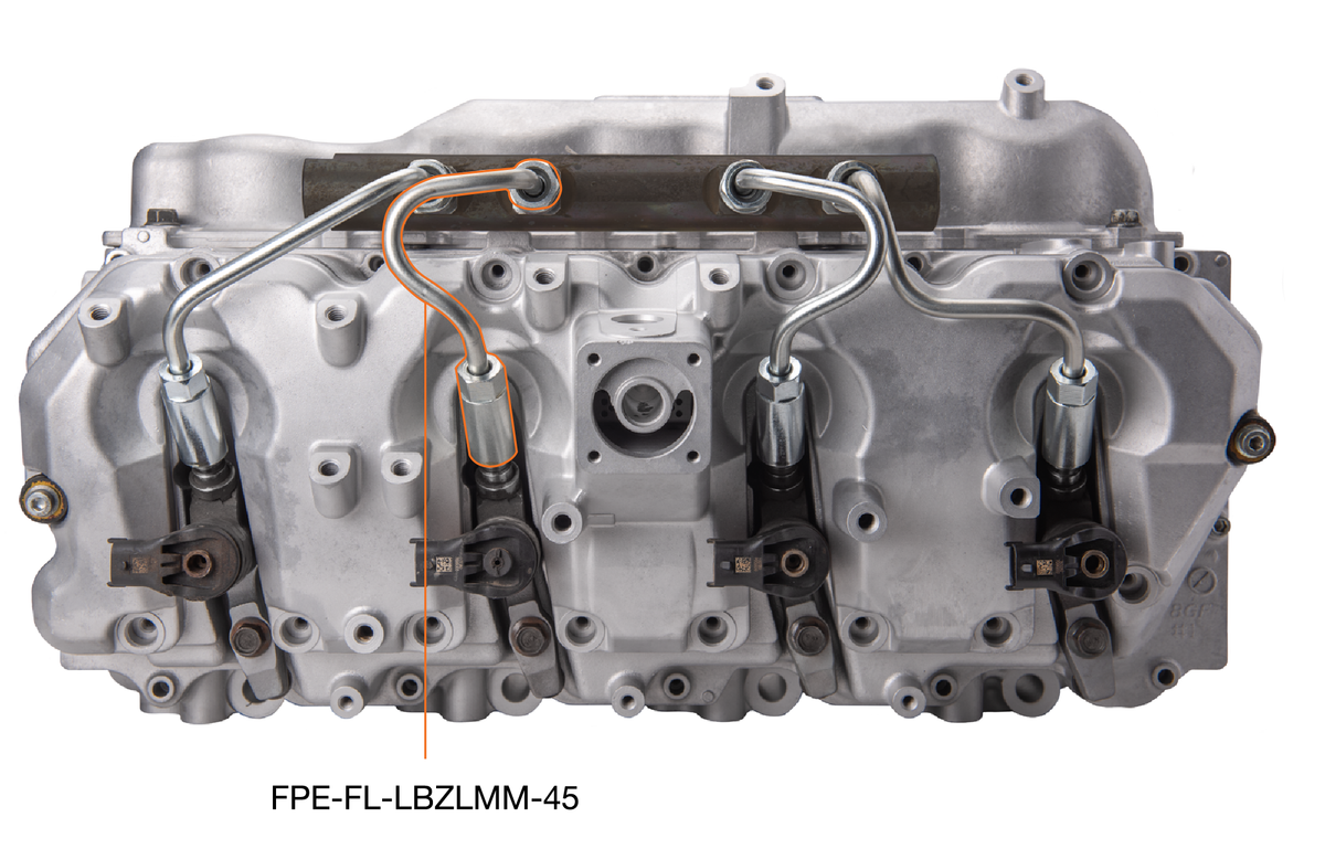 Fleece Performance Fleece Performance LBZ LMM Duramax High Pressure Injection Line 4 and 5 FPE-FL-LBZLMM-45 | FPE-FL-LBZLMM-45