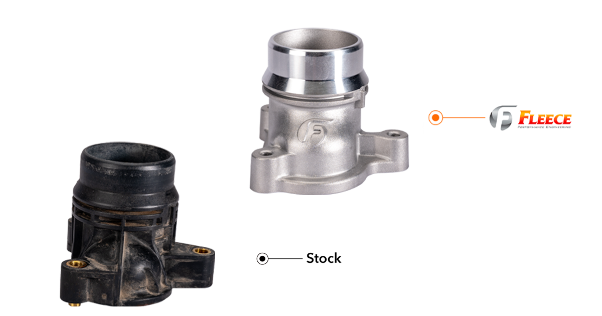 Fleece Performance Fleece Performance Thermostat Housing Upgrade for 2011-2026 6.7L Power Stroke FPE-FMC-TH-1125 | FPE-FMC-TH-1125