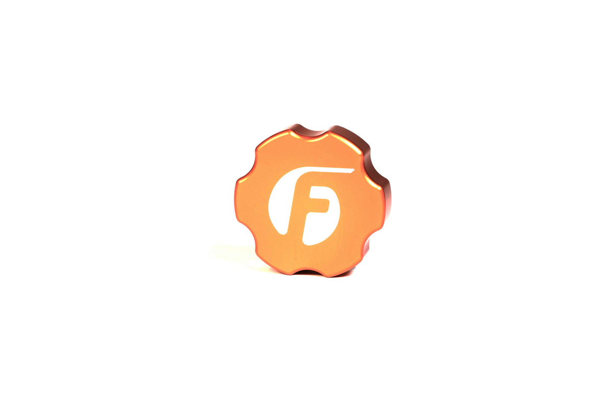 Fleece Performance Fleece Performance 2003-2018 Cummins Billet Oil Cap Cover Orange FPE-OC-CR-F-ORG | FPE-OC-CR-F-ORG