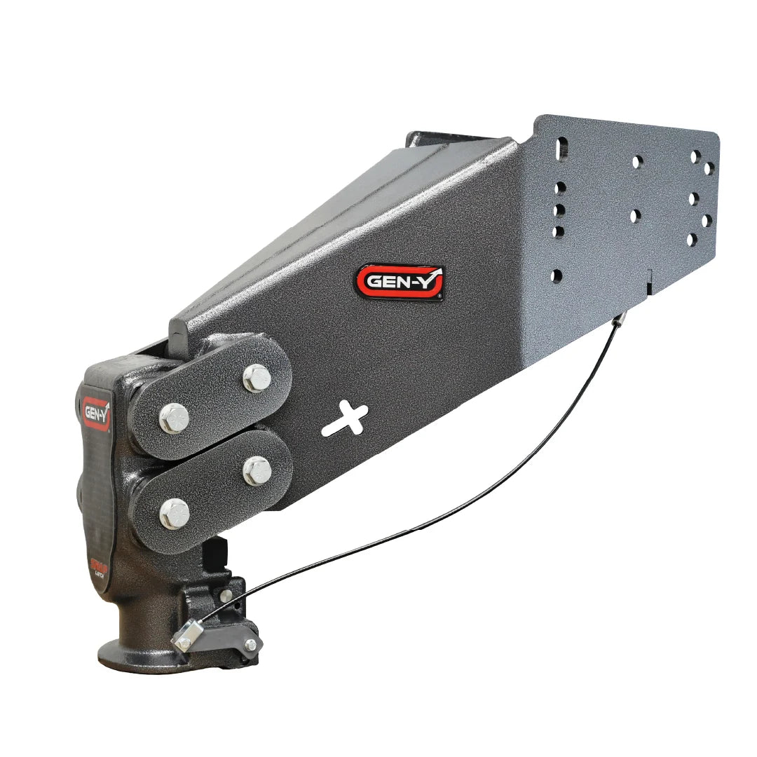 Gen-Y Hitch EXECUTIVE TORSION-FLEX Auto Latch Fifth Wheel to Gooseneck 2 5 16 Coupler 3.5K - 6.5K pin weight range 30K Towing | GH-8075AL