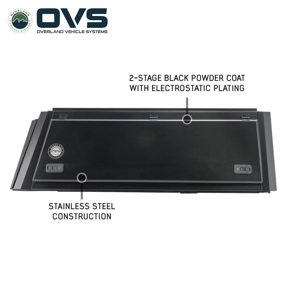 Overland Vehicle Systems OVS Expedition - Truck Cap W Full Wing Doors Front and Rear Windows 3rd Brake Light 70100007 | 70100007