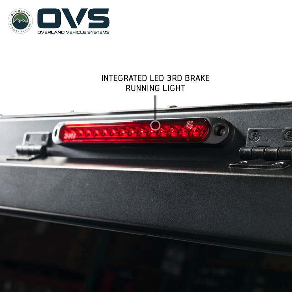 Overland Vehicle Systems OVS Expedition - Truck Cap W Full Wing Doors Front and Rear Windows 3rd Brake Light 70100007 | 70100007