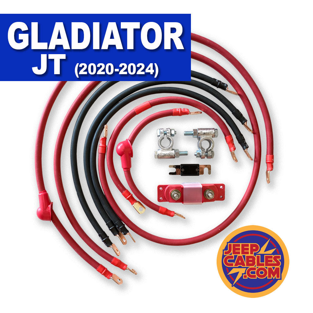 JeepCables.com JeepCables Big 7 Jeep Gladiator JT (2020 - 2024) 3.6L 1/0GA | JT-3.6L-1/0G