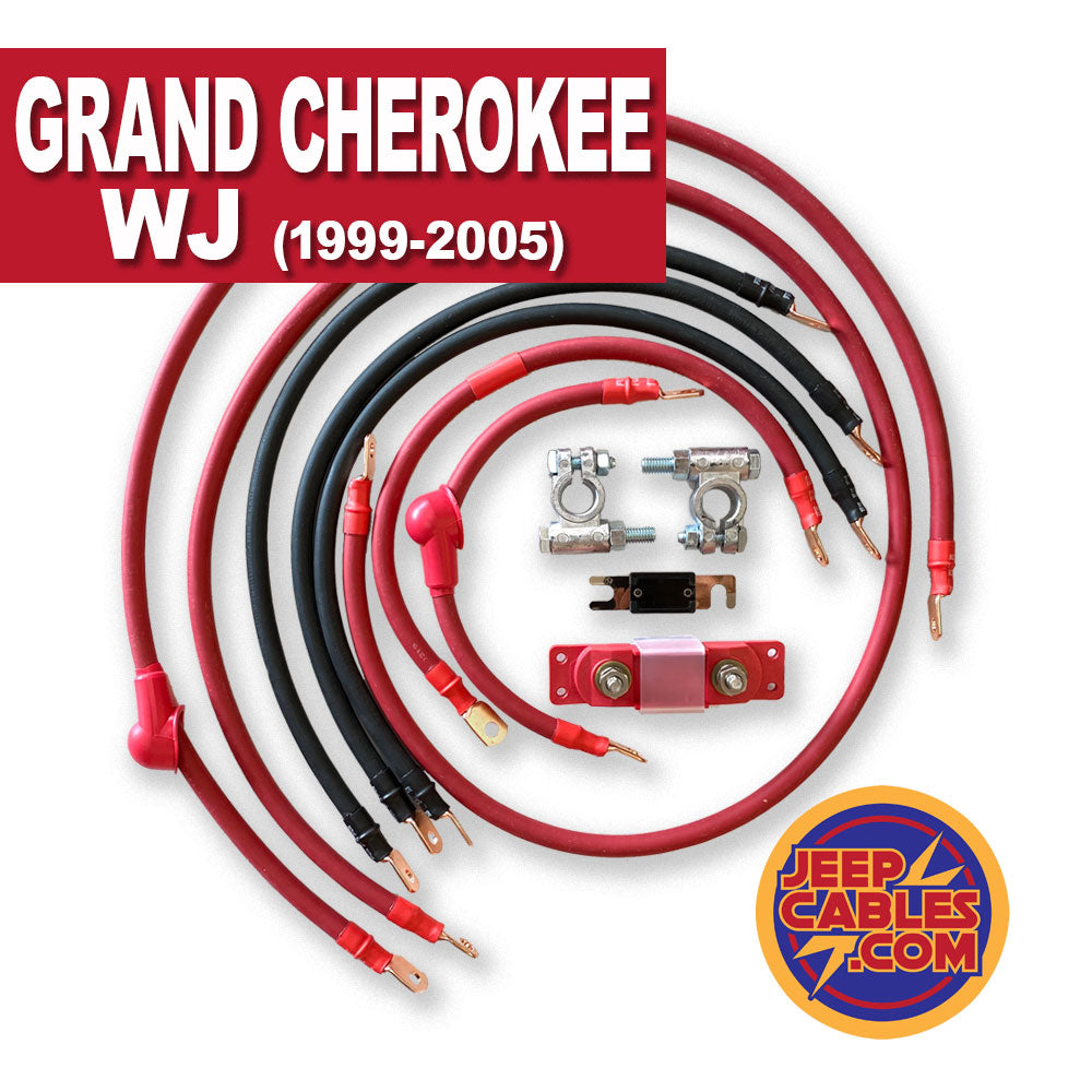 JeepCables.com JeepCables Big 7 Jeep Grand Cherokee WJ (1999-2005) 4.0L 4GA | WJ-4G-4.0L