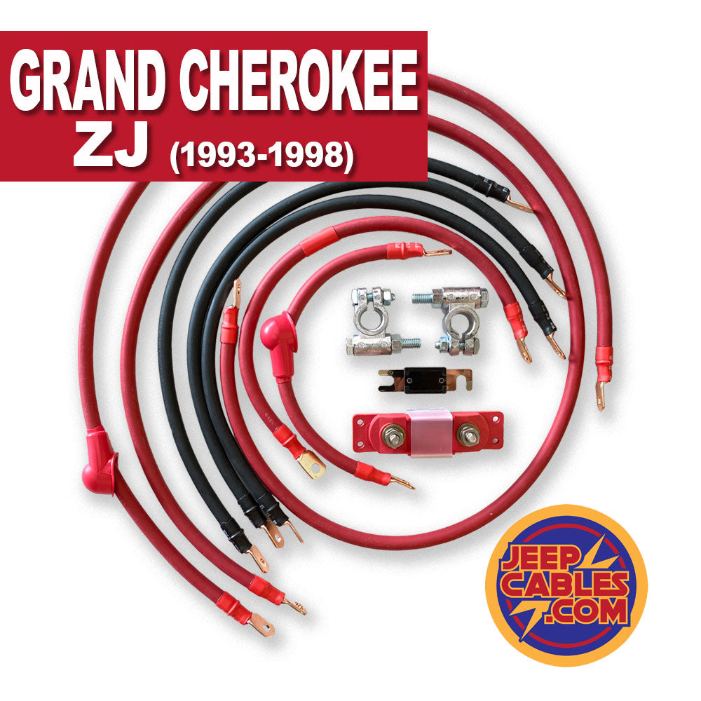 JeepCables.com JeepCables Big 7 Jeep Grand Cherokee ZJ (1993-1998) 4.0L 4GA | ZJ-4G-4.0L
