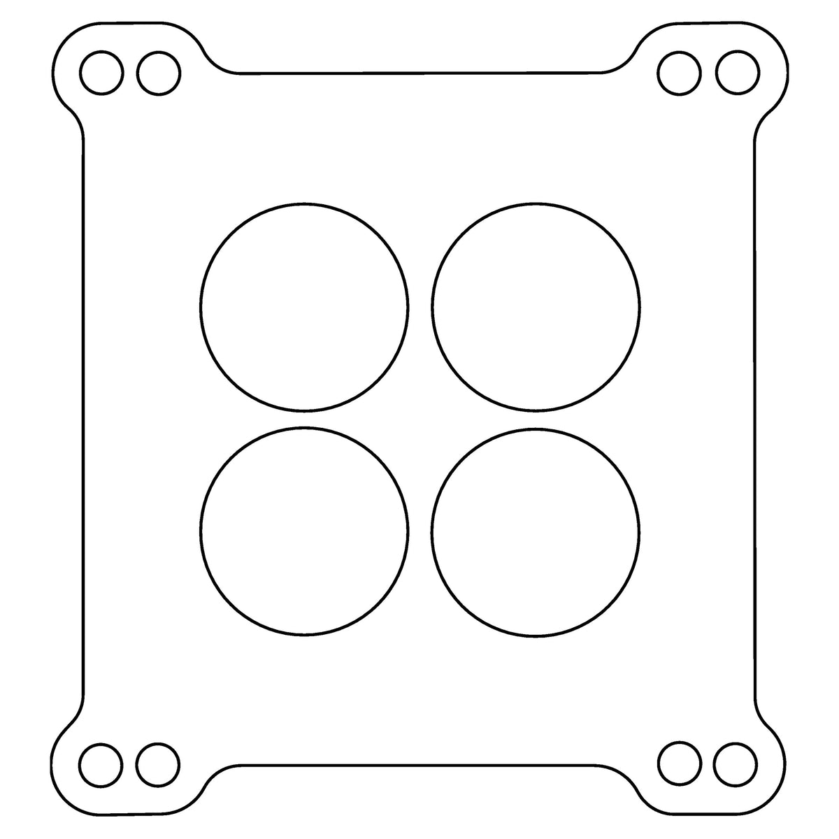 Cometic Gasket Cometic Carter AFB; Holley 4 Barrel .039 Fiber Carburetor Gasket 4-Hole Double Drilled C15181 | C15181