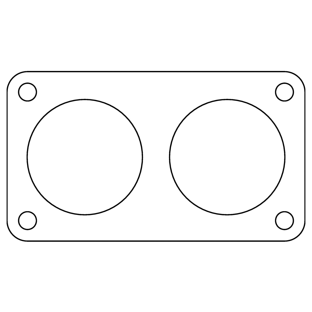 Cometic Gasket Cometic Ford 5.0 5.8 7.0 7.5L .020 Fiber Truck Throttle Body Gasket 1985-1997 C15100 | C15100