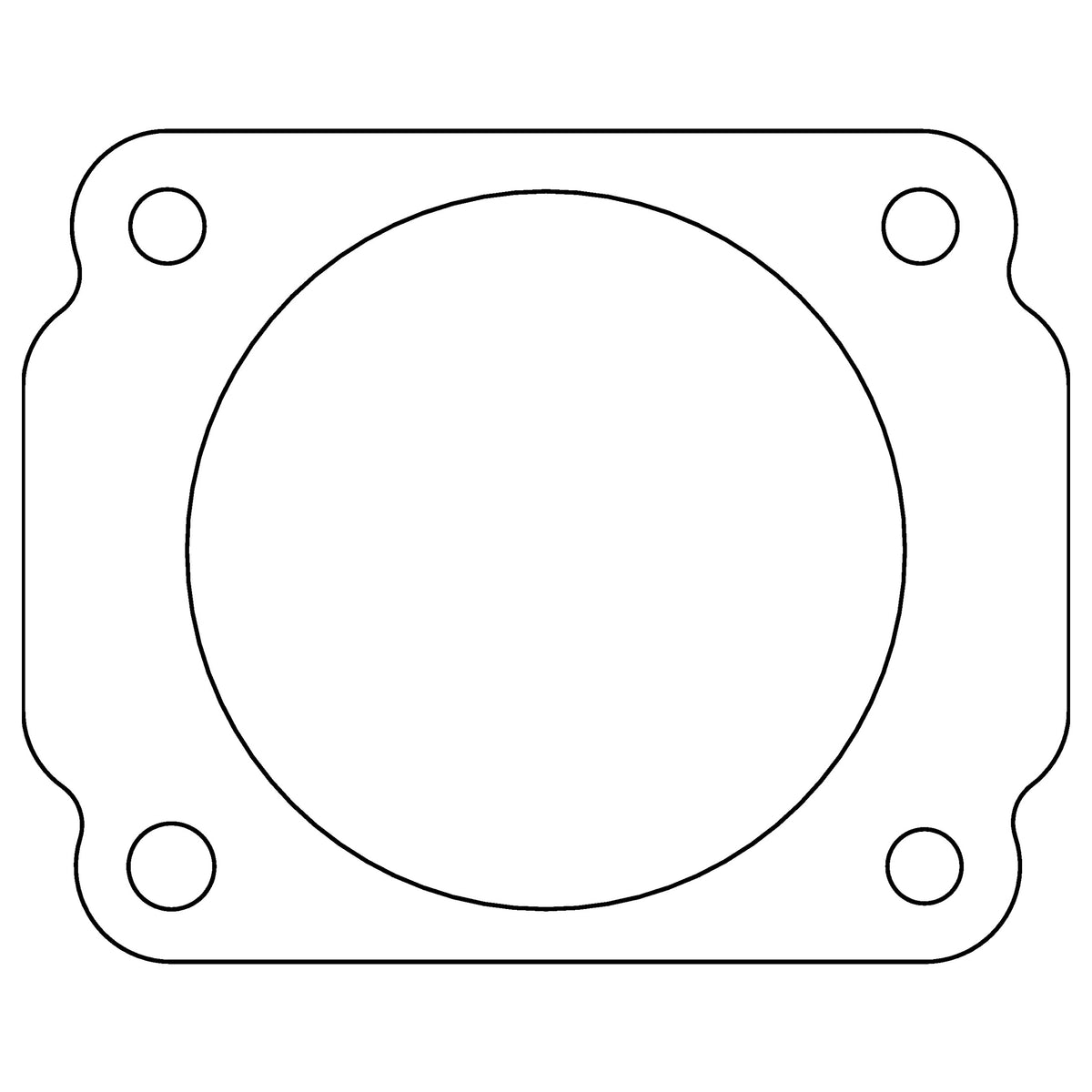 Cometic Gasket Cometic Ford 4.6L 5.4L SOHC .020 Fiber Throttle Body Gasket Spacer to Throttle Body 1996-2001 C15078 | C15078