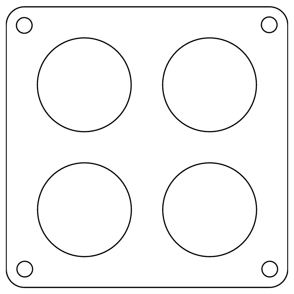 Cometic Gasket Cometic Holley 4500 Dominator .047 Fiber Carburetor Gasket 1.75 Holes 4-Hole C15239 | C15239