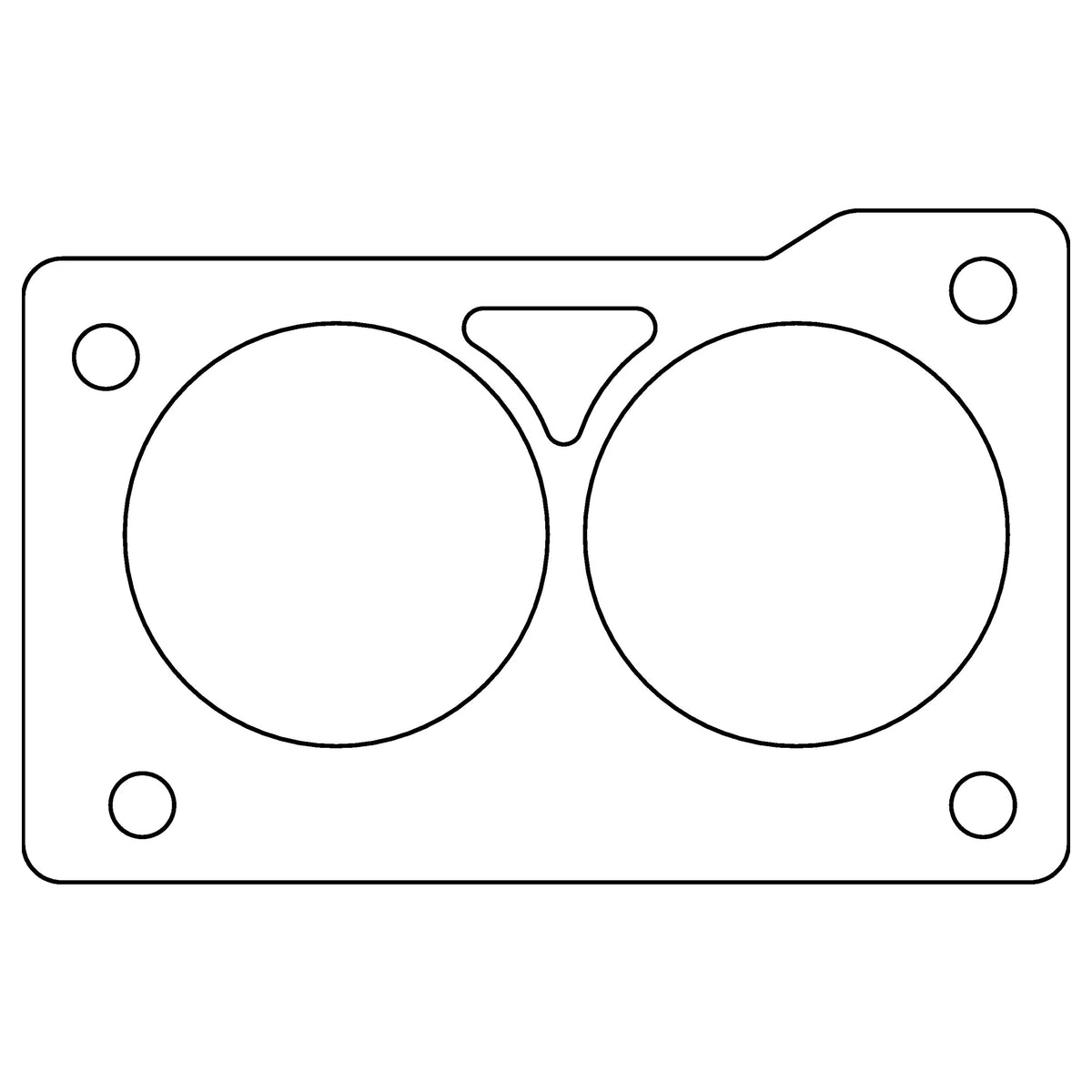 Cometic Gasket Cometic GM LT1 LT4 Gen-2 Small Block V8 .031 KF Throttle Body Gasket C15016-031 | C15016-031