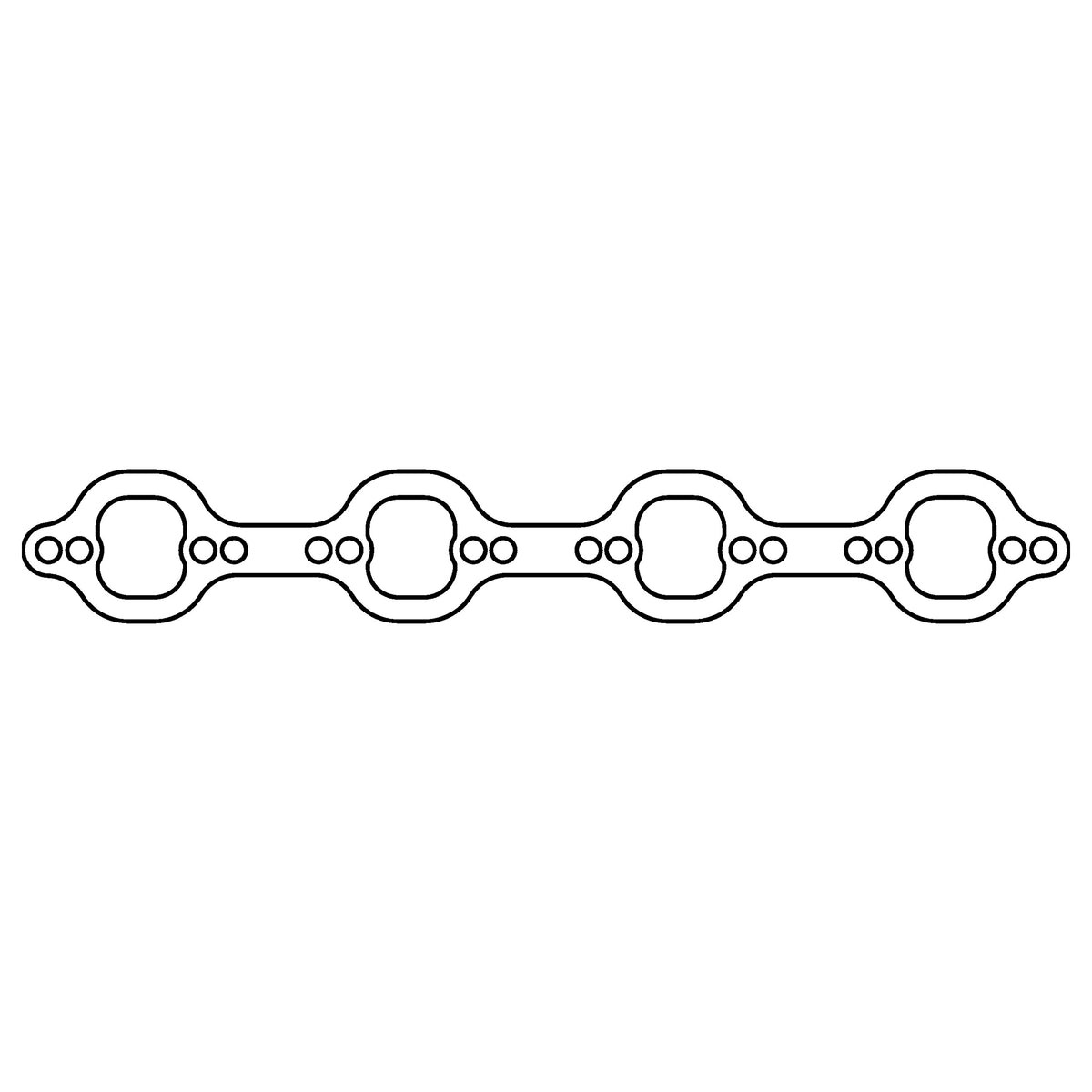 Cometic Gasket Cometic Ford Windsor .060 HTS Exhaust Manifold Gasket Set 1.422 x 1.625 Irregular Port Dart And TFS E351 - Dual Bolt Pattern - Stock Ford And Inline Spr C15651-060 | C15651-060