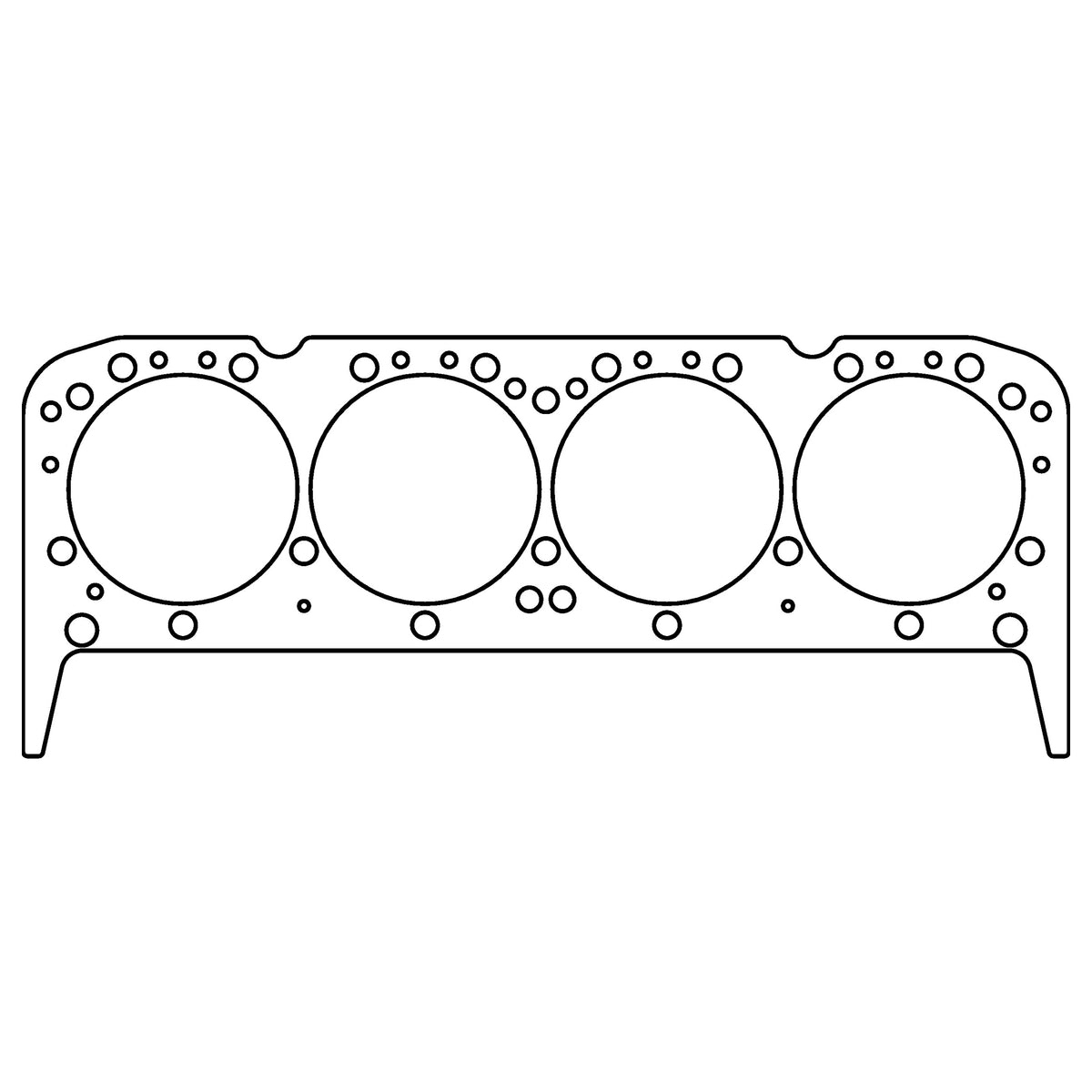 Cometic Gasket Cometic Chevrolet Gen-1 Small Block V8 .043 Copper Cylinder Head Gasket 4.165 Bore 18 23 Degree Head Round Bore C15411-043 | C15411-043
