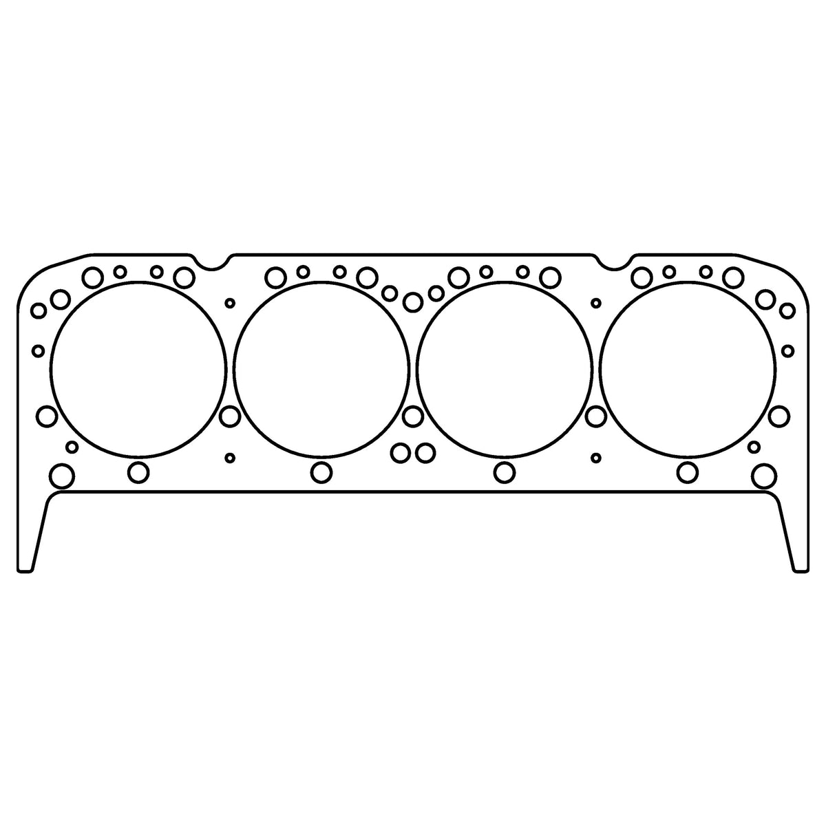Cometic Gasket Cometic Chevrolet Gen-1 Small Block V8 .043 Copper Cylinder Head Gasket 4.200 Bore 18 23 Degree Head Valve Pocketed Bore C15412-043 | C15412-043