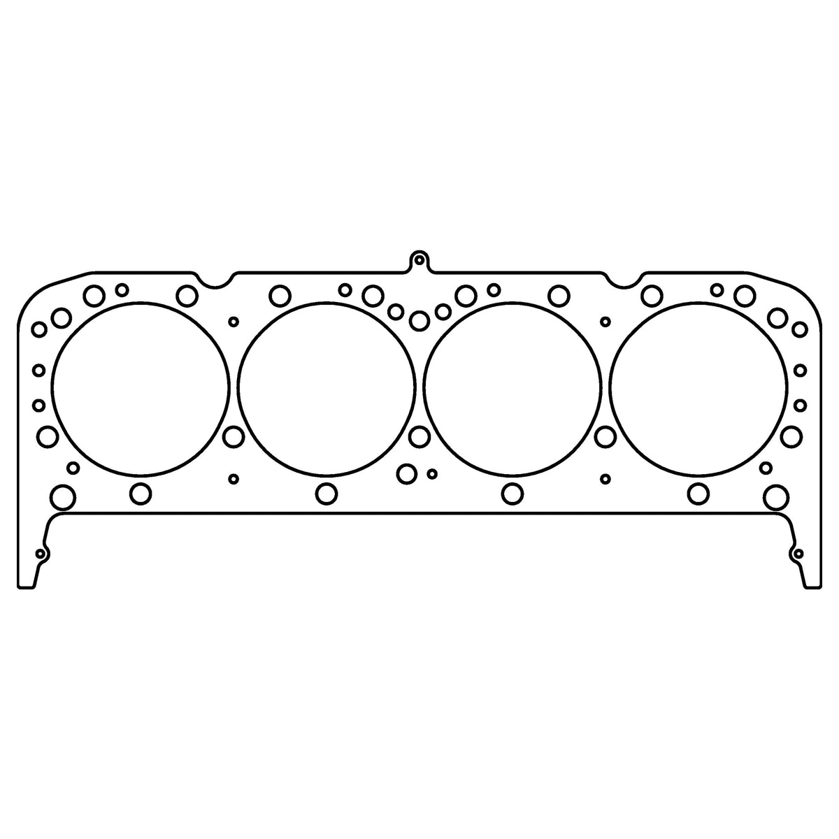 Cometic Gasket Cometic Chevrolet Gen-1 Small Block V8 .040 MLS Cylinder Head Gasket 4.080 Bore 18 23 Degree Head With Valve Pockets C15604-040 | C15604-040