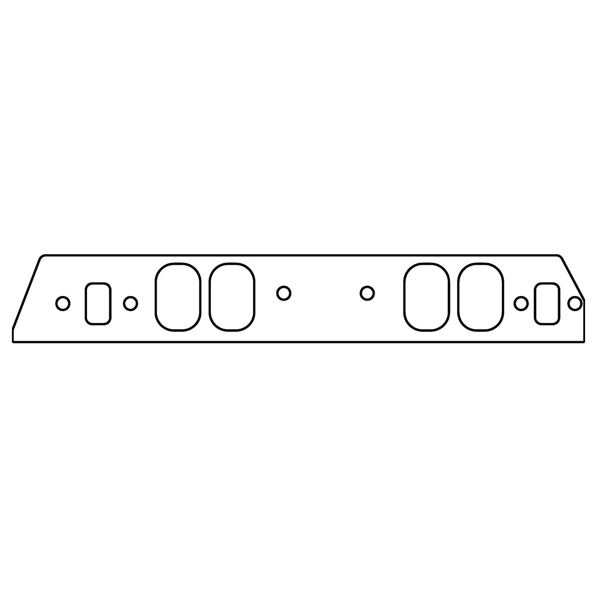Cometic Gasket Cometic Chevrolet Mark-IV; GM Gen-V VI Big Block V8 .060 Fiber Intake Manifold Gasket With Pro-Filer Sniper 24 Degree Series P N: 174 Heads C15497-060 | C15497-060