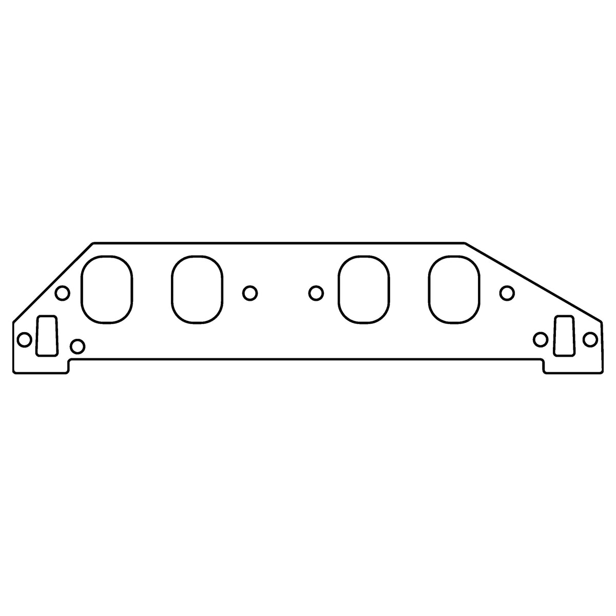 Cometic Gasket Cometic Chevrolet Mark-IV; GM Gen-V VI Big Block V8 .060 Fiber Intake Manifold Gasket With Pro-Filer Hitman 12 Degree Series P N: 184 Heads C15506-060 | C15506-060