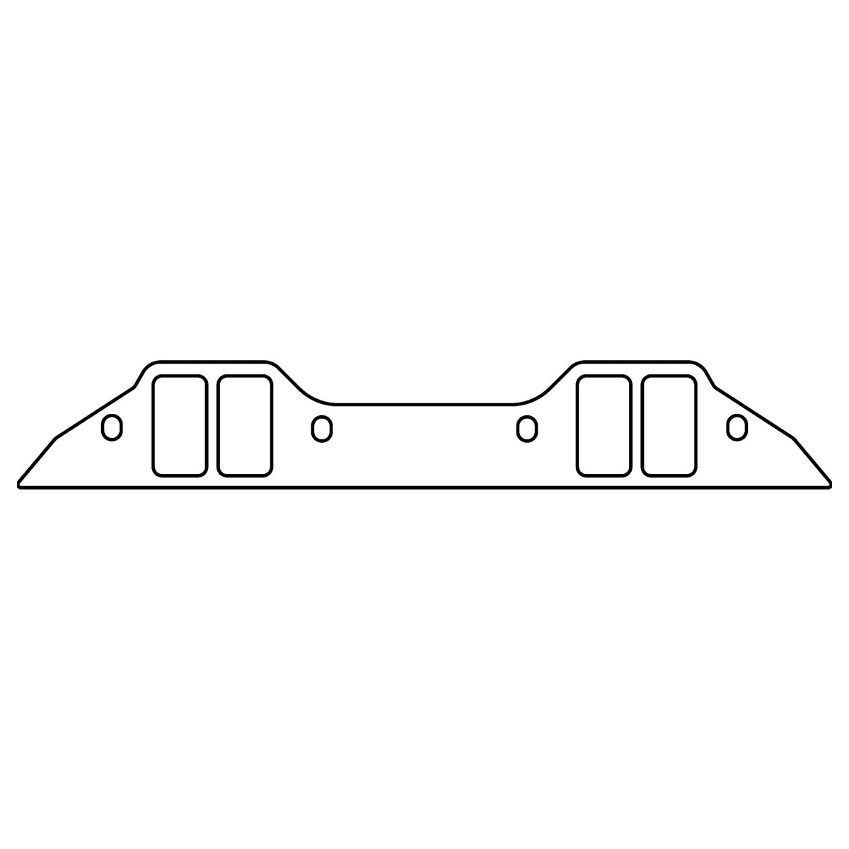 Cometic Gasket Cometic Chrysler Big Block B RB V8 .060 Fiber Intake Manifold Gasket Set 2.260 x 1.210 Rectangular Ports C15326FC | C15326FC