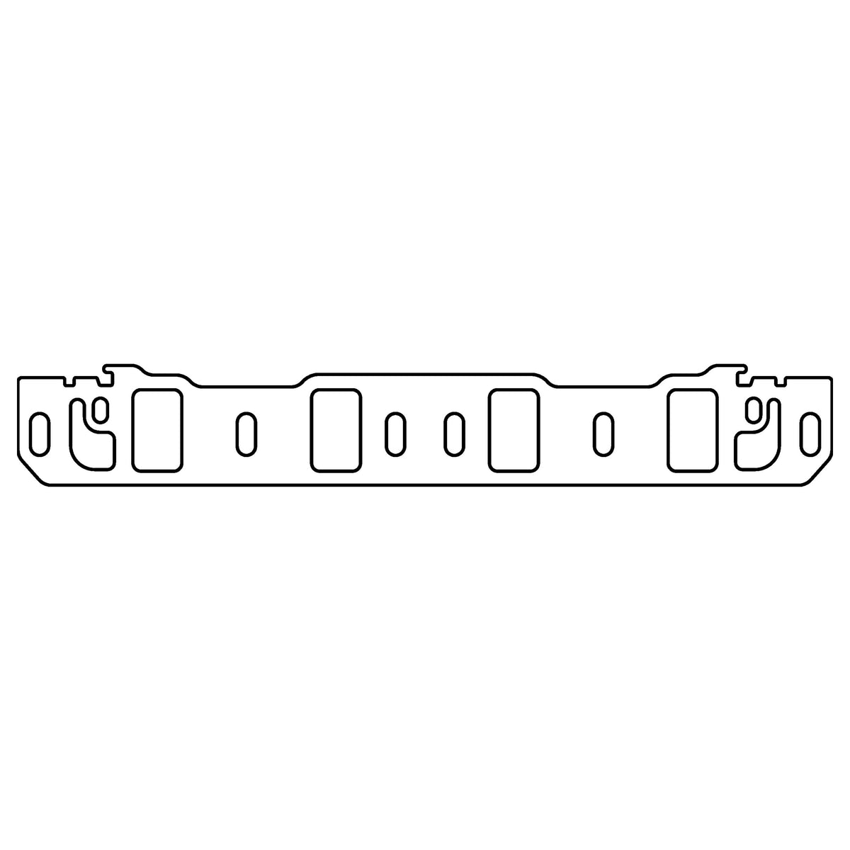Cometic Gasket Cometic Ford Windsor .060 Fiber Intake Manifold Gasket Set 1.200 x 2.000 Rectangle Port Stock and Small Race Port Heads C15648-060 | C15648-060