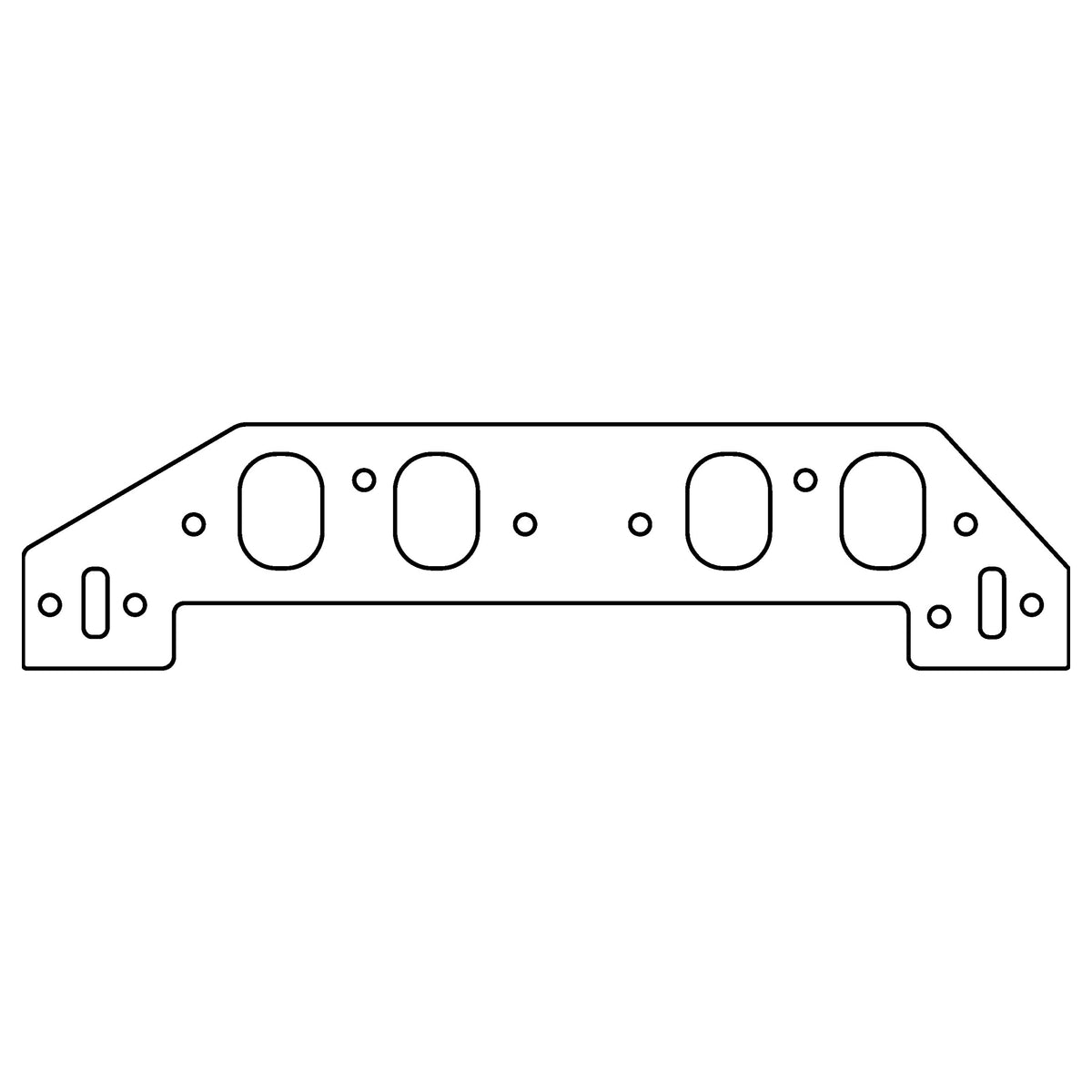 Cometic Gasket Cometic Chevrolet Mark-IV; GM Gen-V VI Big Block V8 .060 Fiber Intake Manifold Gasket With Reher-Morrison 12 Degree Raptor II Heads C15500-060 | C15500-060