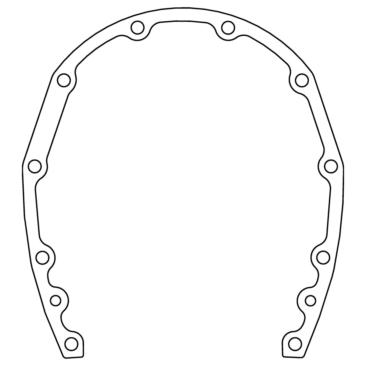 Cometic Gasket Cometic Chevrolet Gen-1 Small Block V8 .031 Fiber Timing Cover Gasket C15615 | C15615