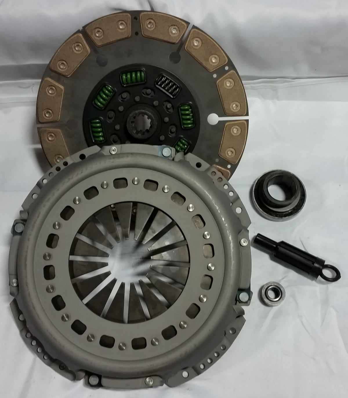 Valair Clutch Ceramic/Ceramic - 1994-1998 Ford 7.3L Powerstroke with 5 Speed (Clutch kit for solid flywheel) 600HP / 1100FT LB Torque | NMU70263-04