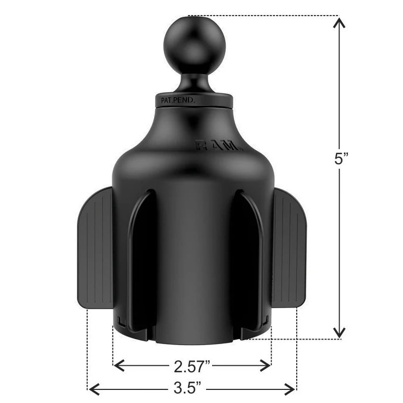 RAM Mounts Ram Mounts RAM STUBBY DRINK CUP BASE W 1 BALL RAP-B-299-4U | RAP-B-299-4U