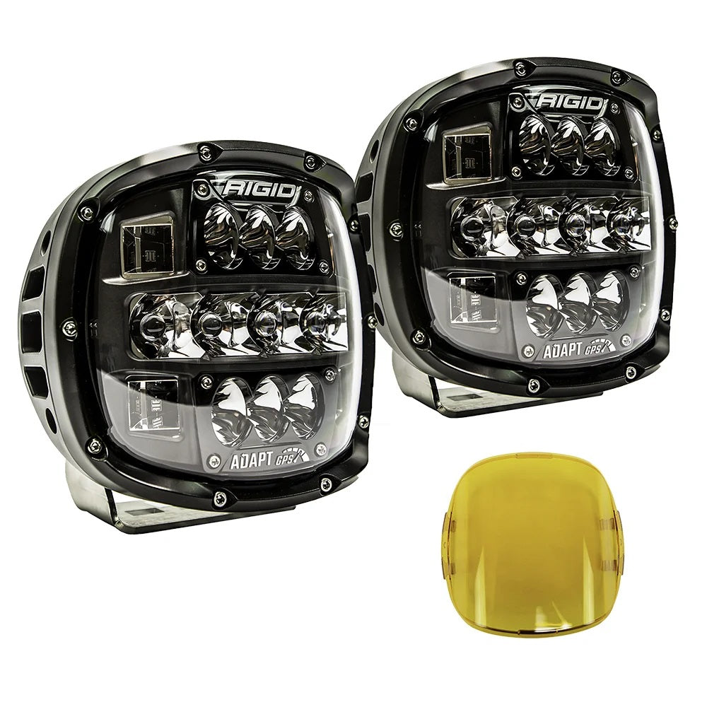 Rigid Industries Light Cover for Adapt XP, Yellow, Single - 300423