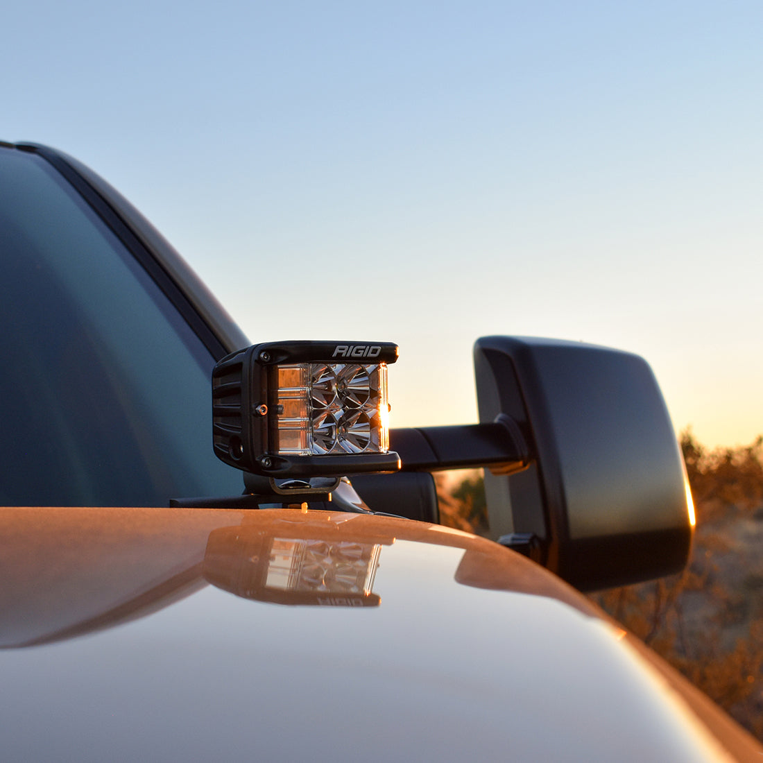Rigid Industries 2014-2020 Toyota Tundra A-Pillar Mount, Fits 360-Series, D-Series, D-SS - 46701